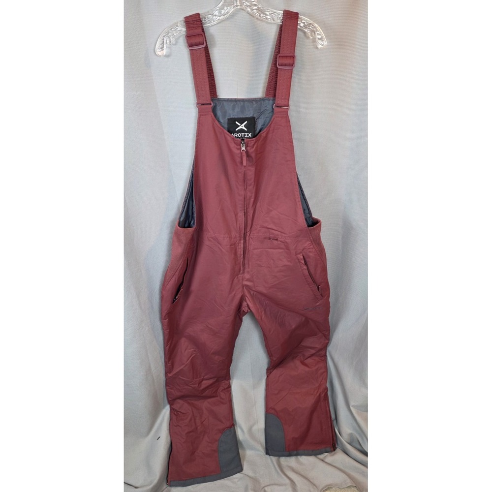 Arctix Snow Bib Overall Womens Size XL Maroon Essential Insulated Regular Fit